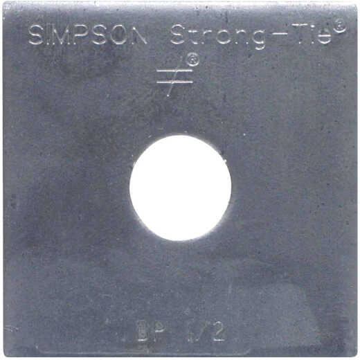 Simpson Strong-Tie 1/2 in. x 2 in. x 3/16 in. Steel Uncoated Bearing Plate