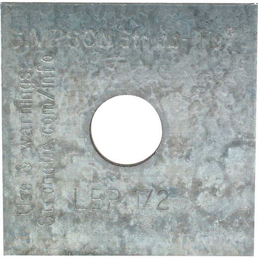 Simpson Strong-Tie 1/2 in. x 2 in. x 9/64 in. Steel Galvanized Bearing Plate